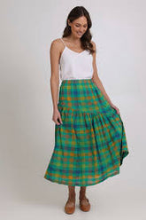 Foil CheckMate Skirt Green Check- Style cfo8340